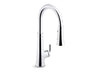 KOHLER K-23766-WB Tone Touchless pull-down kitchen sink faucet with KOHLER Konnect and three-function sprayhead