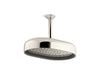 KOHLER Statement Oblong 12" single-function rainhead, 2.5 gpm