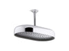 KOHLER Statement Oblong 14" single-function rainhead, 2.5 gpm