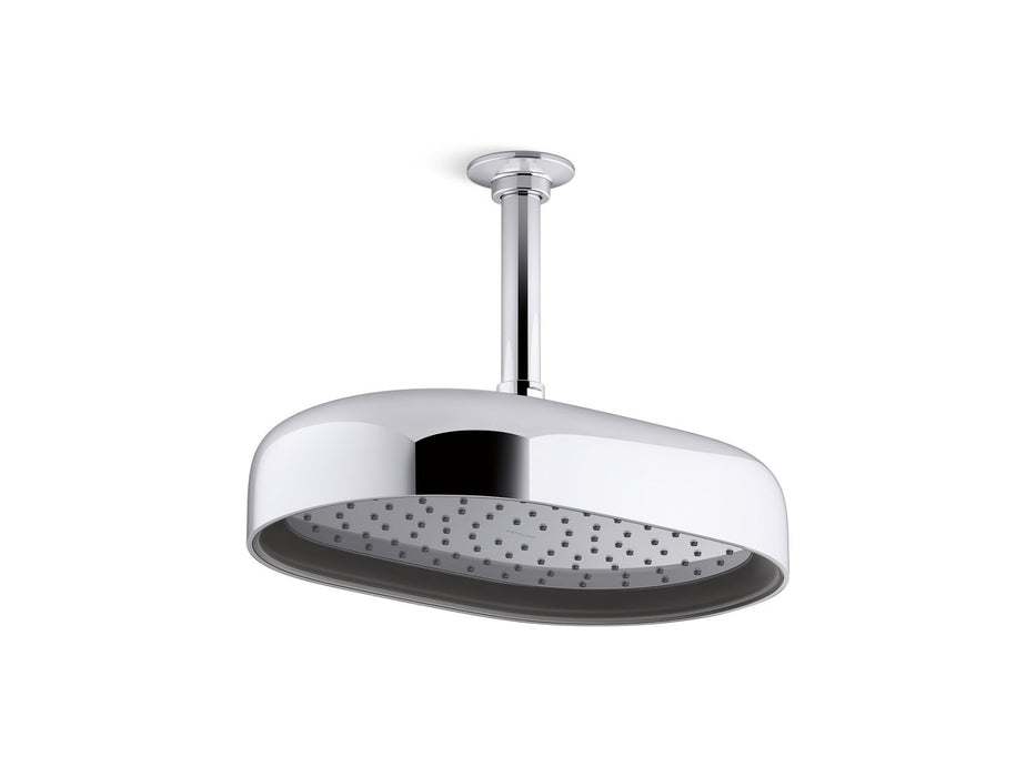 KOHLER Statement Oblong 12" single-function rainhead, 2.5 gpm