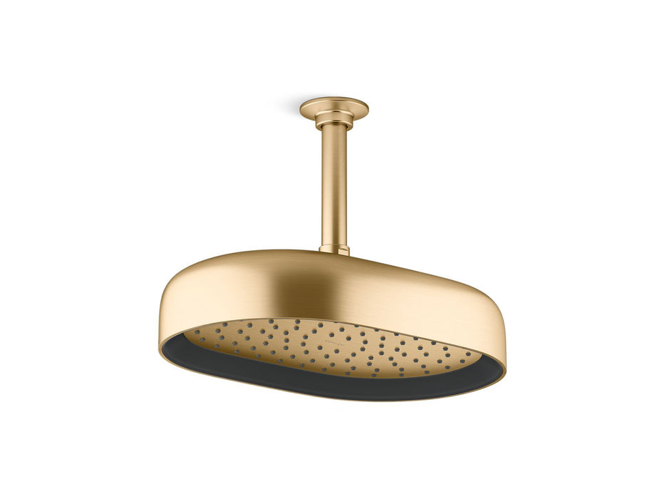 KOHLER Statement Oblong 12" single-function rainhead, 2.5 gpm