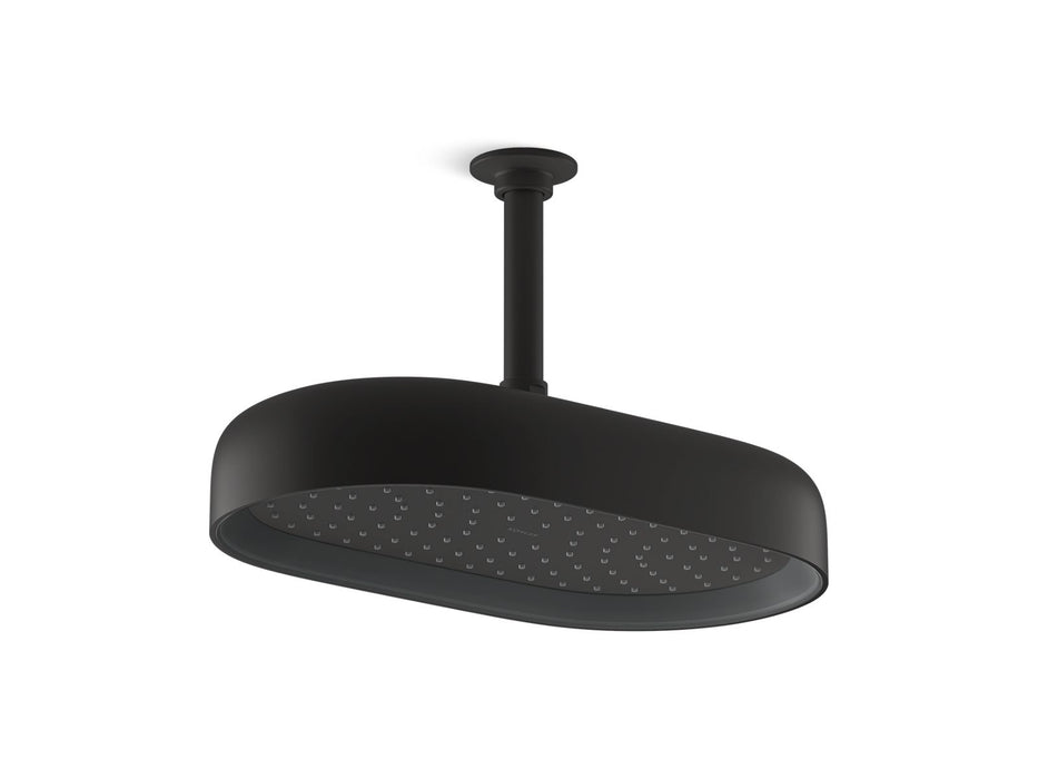 KOHLER Statement Oblong 14" single-function rainhead, 2.5 gpm
