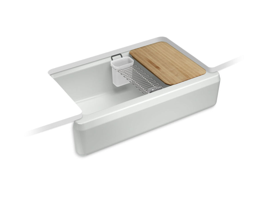 KOHLER K-24564 Riverby 35-3/4" undermount single-bowl farmhouse workstation kitchen sink