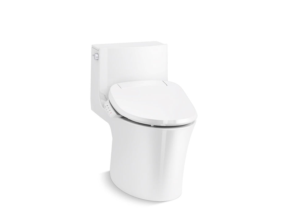 KOHLER K-1381-HC Veil Hidden cord one-piece elongated toilet with skirted trapway, dual-flush