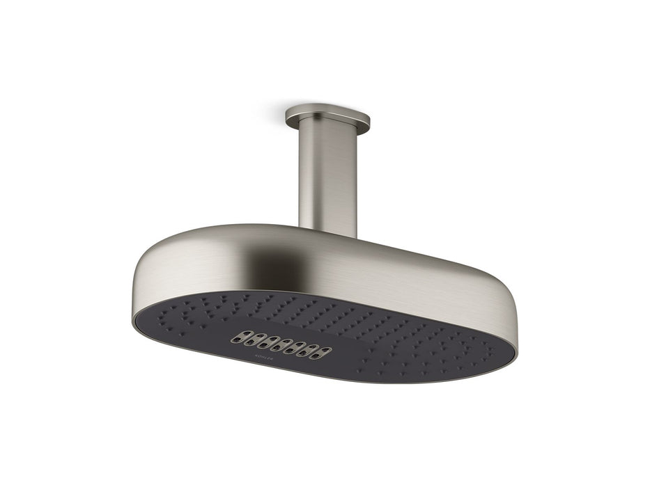 KOHLER K-26295-G Statement Oblong 14" two-function rainhead, 1.75 gpm