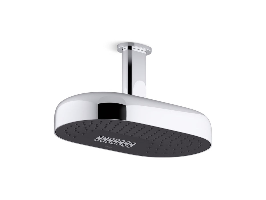 KOHLER K-26295-G Statement Oblong 14" two-function rainhead, 1.75 gpm