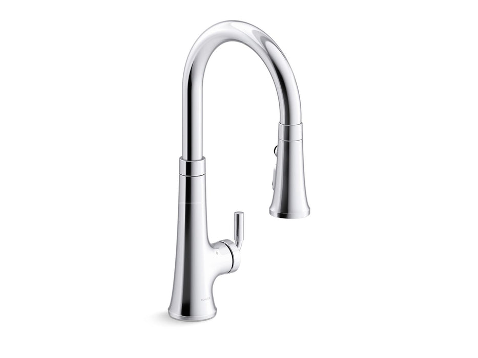 KOHLER K-23766 Tone Touchless pull-down kitchen sink faucet with three-function sprayhead