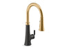 KOHLER K-23766-WB Tone Touchless pull-down kitchen sink faucet with KOHLER Konnect and three-function sprayhead