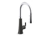 KOHLER K-23766-WB Tone Touchless pull-down kitchen sink faucet with KOHLER Konnect and three-function sprayhead