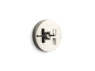 Kallista One Pb Shower Trim W/O Divrt, Cross Hdl