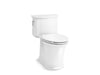 KOHLER Harken One-piece compact elongated toilet with skirted trapway, 1.28 gpf