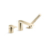 KOHLER K-23488-4 Parallel Deck-mount bath faucet with handshower