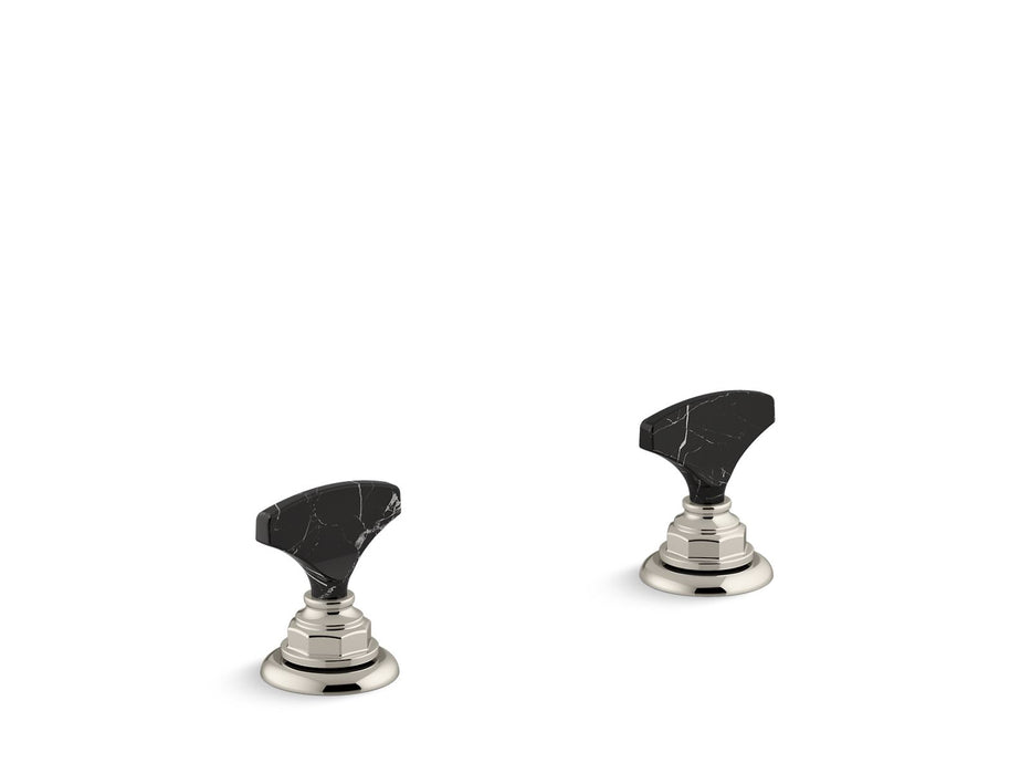 KOHLER Artifacts Nero Marquina T-handle bathroom sink faucet handles