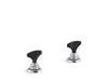 KOHLER Artifacts Nero Marquina T-handle bathroom sink faucet handles