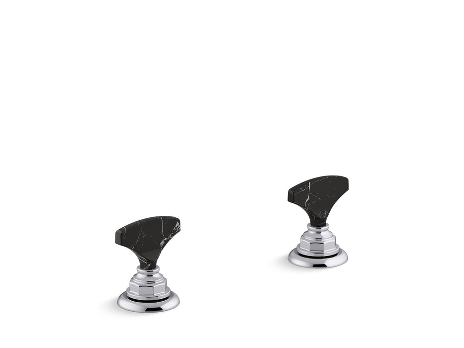 KOHLER Artifacts Nero Marquina T-handle bathroom sink faucet handles