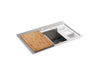 KOHLER K-80085-2PC Task Smart Divide Smart Divide 33" top-/undermount double-bowl workstation kitchen sink