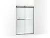 KOHLER K-706014-D3 Levity Sliding shower door, 74" H x 44-5/8 - 47-5/8" W, with 1/4" thick Frosted glass