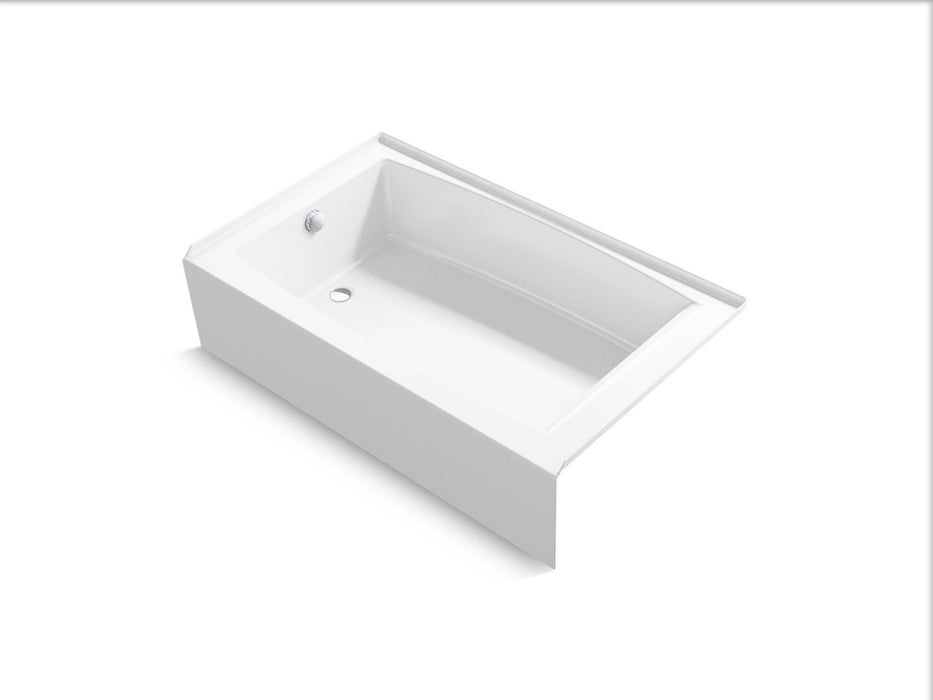 KOHLER K-26107-LA Entity 60" x 36" alcove bath with left drain