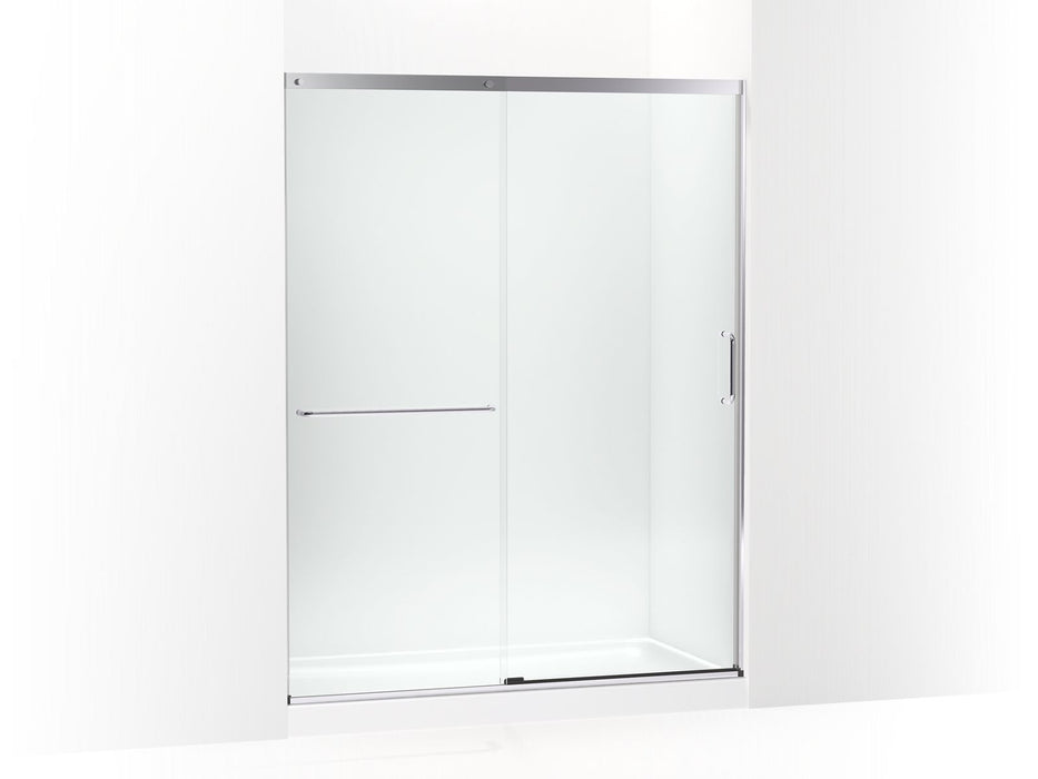 KOHLER Elate Tall 75-1/2" H sliding shower door with 5/16"-thick glass