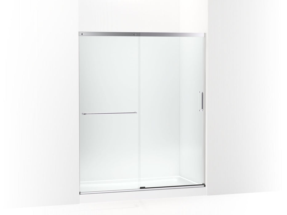 KOHLER Elate Sliding shower door, 70-1/2" H x 56-1/4 - 59-5/8" W, with 1/4" thick Crystal Clear glass