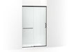 KOHLER K-707613-8L Elate Sliding shower door, 75-1/2" H x 44-1/4 - 47-5/8" W, with heavy 5/16" thick Crystal Clear glass