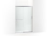 KOHLER Elate Sliding shower door, 70-1/2" H x 44-1/4 - 47-5/8" W, with 1/4" thick Frosted glass