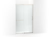 KOHLER K-707613-8L Elate Sliding shower door, 75-1/2" H x 44-1/4 - 47-5/8" W, with heavy 5/16" thick Crystal Clear glass