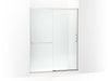 KOHLER Elate Tall 75-1/2" H sliding shower door with 5/16"-thick glass