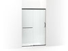 KOHLER Elate Sliding shower door, 70-1/2" H x 44-1/4 - 47-5/8" W, with 1/4" thick Crystal Clear glass