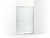 KOHLER Elate Sliding shower door, 70-1/2" H x 44-1/4 - 47-5/8" W, with 1/4" thick Frosted glass