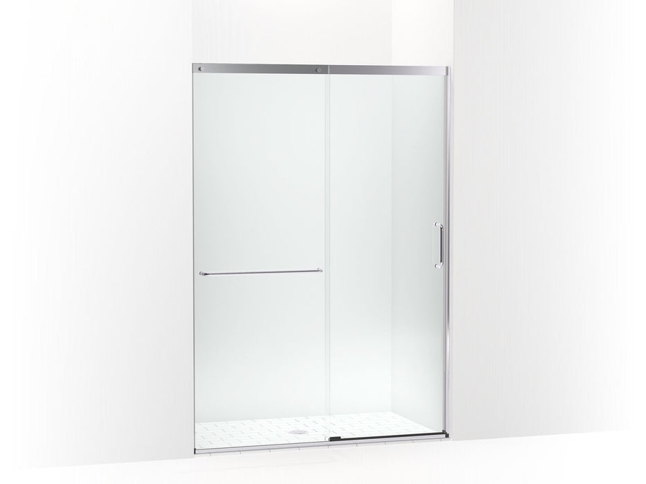 KOHLER K-707614-8L Elate Sliding shower door, 75-1/2" H x 50-1/4 - 53-5/8" W, with heavy 5/16" thick Crystal Clear glass