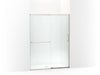 KOHLER Elate Sliding shower door, 70-1/2" H x 50-1/4 - 53-5/8" W, with 1/4" thick Crystal Clear glass
