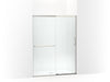 KOHLER Elate Sliding shower door, 70-1/2" H x 50-1/4 - 53-5/8" W, with 1/4" thick Frosted glass