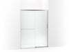 KOHLER Elate Sliding shower door, 70-1/2" H x 50-1/4 - 53-5/8" W, with 1/4" thick Frosted glass