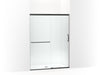 KOHLER Elate Sliding shower door, 70-1/2" H x 50-1/4 - 53-5/8" W, with 1/4" thick Crystal Clear glass
