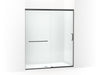 KOHLER K-707616-8L Elate Sliding shower door, 75-1/2" H x 62-1/4 - 65-5/8" W, with heavy 5/16" thick Crystal Clear glass