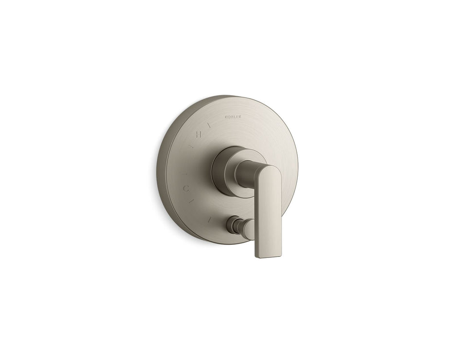 KOHLER Composed Rite-Temp valve trim with push-button diverter and lever handle