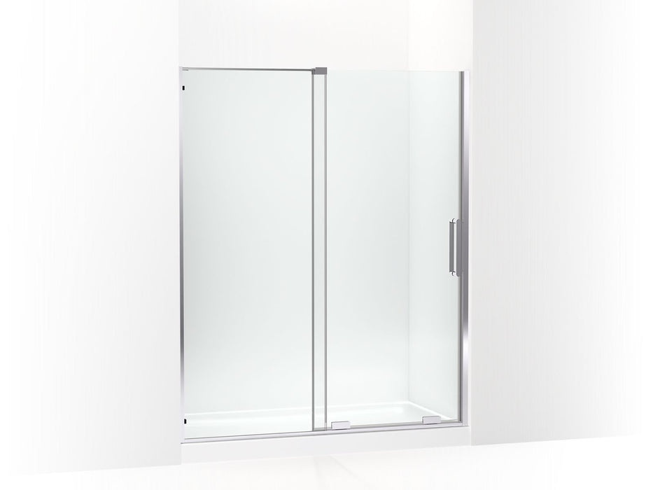 KOHLER K-707621-8L Echelon Sliding shower door, 71-3/4" H x 55-3/4 - 59-3/4" W, with 5/16" thick Crystal Clear glass