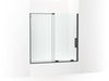 KOHLER Echelon Sliding bath door, 58-1/4" H x 55-3/4 - 59-3/4" W, with 5/16" thick Crystal Clear glass
