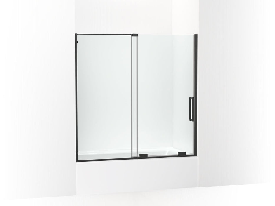 KOHLER Echelon Sliding bath door, 58-1/4" H x 55-3/4 - 59-3/4" W, with 5/16" thick Crystal Clear glass