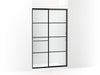 KOHLER K-707613-8G79 Elate Sliding shower door, 75-1/2" H x 44-1/4 - 47-5/8" W, with heavy 5/16" thick Crystal Clear glass with rectangular grille pattern