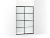 KOHLER Elate Sliding shower door, 70-1/2" H x 44-1/4 - 47-5/8" W, with 1/4" thick Crystal Clear glass with rectangular grille pattern