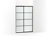 KOHLER Elate Sliding shower door, 70-1/2" H x 44-1/4 - 47-5/8" W, with 1/4" thick Frosted glass with rectangular grille pattern