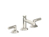 Kallista Pinna Paletta By Lk P24901-SNW Pinna Paletta Basin Set, Low Spout