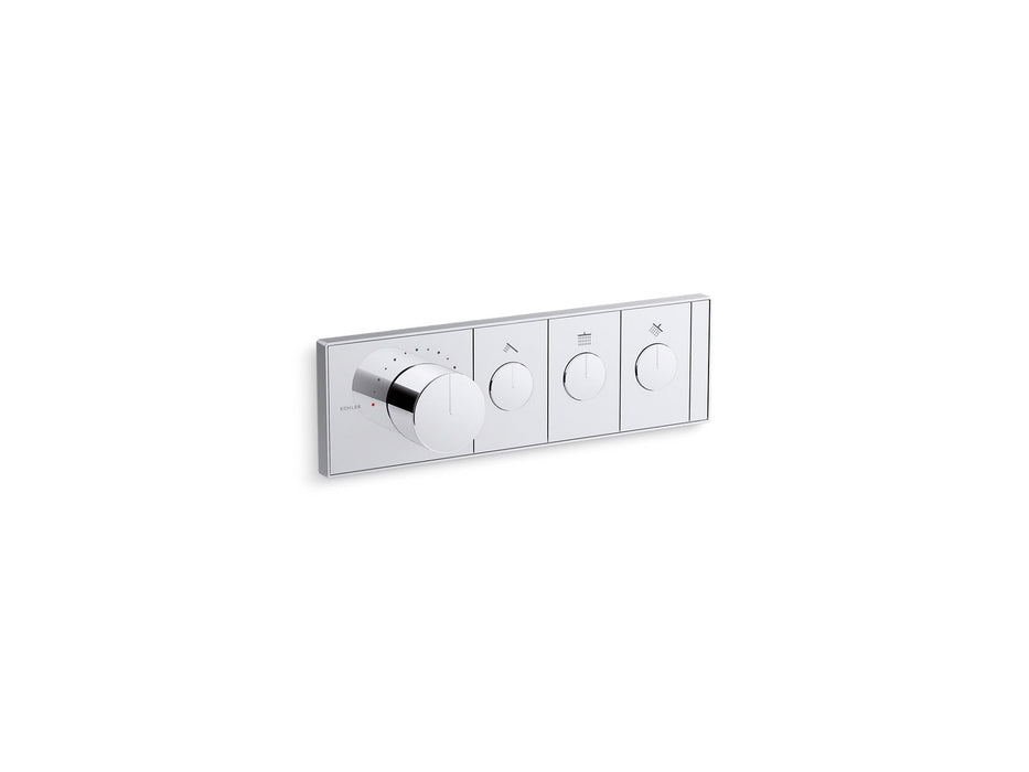 KOHLER Anthem Three-outlet recessed mechanical thermostatic valve control
