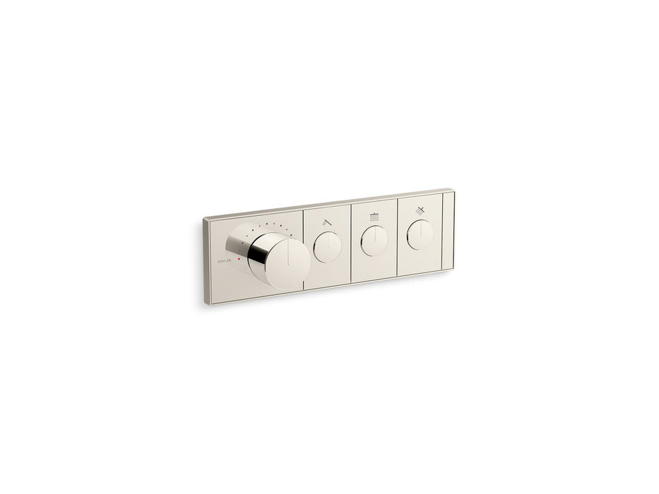 KOHLER Anthem Three-outlet recessed mechanical thermostatic valve control
