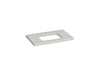 KOHLER Silestone 37" quartz vanity top with rectangular cutout for Carillon sink