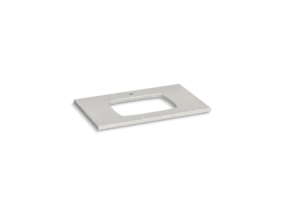 KOHLER Silestone 37" quartz vanity top with rectangular cutout for Carillon sink