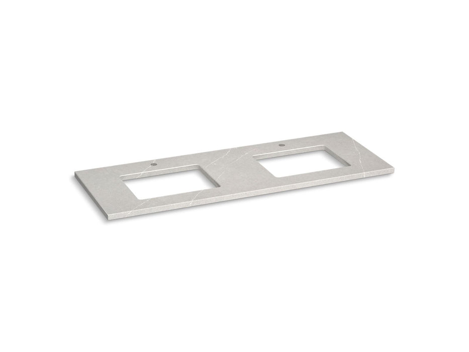 KOHLER K-28258 Silestone 61" quartz vanity top with two rectangular cutouts