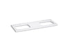 KOHLER K-28260 Silestone quartz 61" vanity top with double Carillon Rectangle cutouts